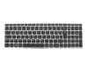 Keyboard DE (german) black/silver matt suitable for Lenovo B50-30 (80ES/80ET)