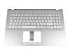 90NB0IB5-R32GE0 original Asus keyboard incl. topcase DE (german) silver/silver with backlight
