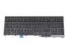 Keyboard DE (german) black/black with backlight original suitable for Fujitsu Celsius H7510