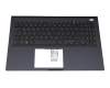 90NX0401-R33GE1 original Asus keyboard incl. topcase DE (german) black/blue