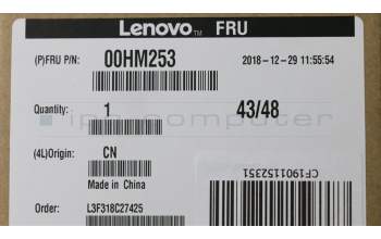 Lenovo 00HM253 SPEAKERINT Speaker,L+R,YC