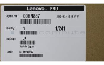 Lenovo 00HN887 DISPLAY Pana 17.3 UHD IPS AG f