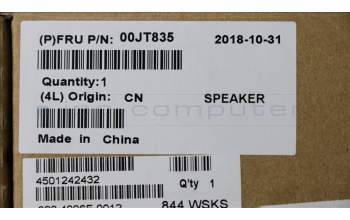Lenovo SPEAKERINT Speaker ASM,L/R for Lenovo ThinkPad X1 Carbon 4th Gen (20FC/20FB)