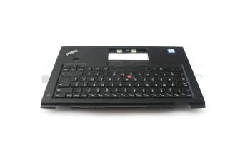 00PA710 original Lenovo keyboard incl. topcase DE (german) black/black with backlight and mouse-stick