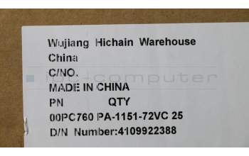 Lenovo 00PC760 AC_ADAPTER AC_ADAPTER,150W,100-240Vac,3P