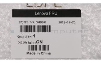 Lenovo 00XD867 MECH_ASM ASSY Front bezel for NT