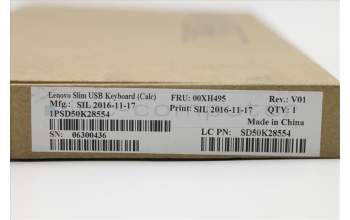Lenovo 00XH495 Slim USB KB N L-B_BG