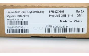 Lenovo 00XH509 Slim USB-Tastatur N L-B_Italien