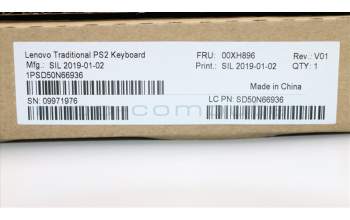 Lenovo 00XH896 Keyboard External,PS2,USA English,Black,Non_Backlight