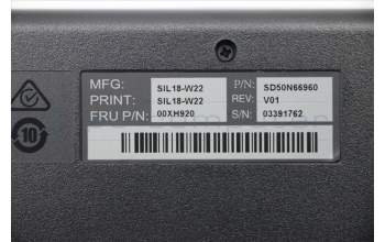 Lenovo 00XH920 Keyboard External,PS2,Spanish LA,Black