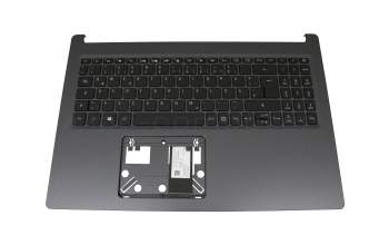 01704E69K201 original Acer keyboard incl. topcase DE (german) black/grey with backlight
