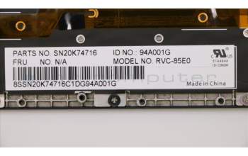 Lenovo 01AV161 KBD, ES, Bezel UK, screw, CHY