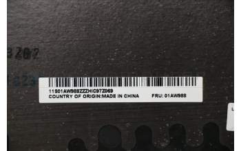 Lenovo 01AW988 Hintere Abdeckung, mit WWAN-Geräuschlösung