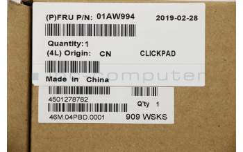 Lenovo MECH_ASM ClickPad,PCBA,glass,Bracket for Lenovo ThinkPad X1 Carbon 4th Gen (20FC/20FB)