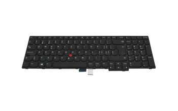 01AX187 original Lenovo keyboard CH (swiss) black/black with mouse-stick