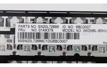Lenovo 01AX379 NB_KYB Windu KBD,HU,CHY