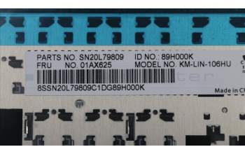 Lenovo 01AX625 NB_KYB Lin2 KBD,HU,CHY
