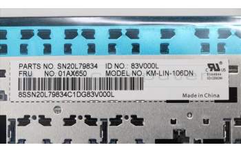 Lenovo 01AX650 NB_KYB Lin2 KBD,NDC,CHY
