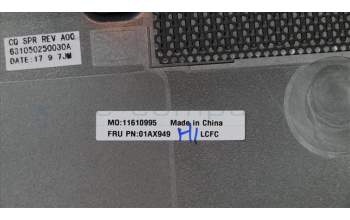 Lenovo 01AX949 COVER Base,Black,plastic,w/ screws