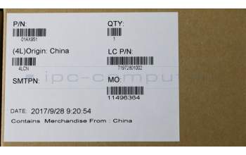 Lenovo 01AX951 COVER Cover,C Cover, no FP hole