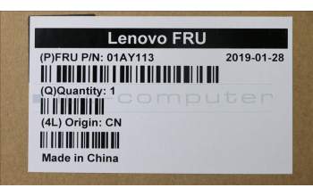 Lenovo 01AY113 NB_KYB X1TB-2,Thin KBD,BLK,DE,PMX