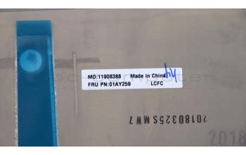 Lenovo 01AY259 MECH_ASM A-cover,BLK,Mg,Foxconn