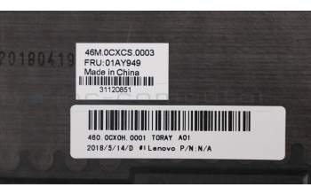 Lenovo 01AY949 COVER RearCOV,SLV,GRsheet,MAG,ALfoil,IR