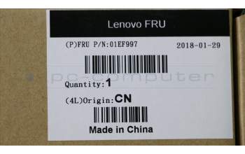 Lenovo 01EF997 MECH_ASM Douglas rear bezel,Jordan