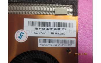 Lenovo 01EN341 HEATSINK Intel DIS_25w w fan A