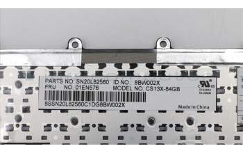 Lenovo 01EN576 NB_KYB KBD N/BL CHY UK English