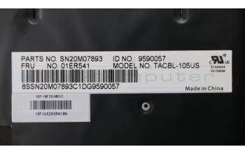 Lenovo 01ER541 NB_KYB Tachi BL KBD,US,CHY