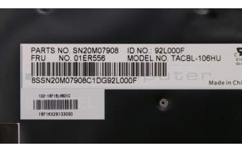 Lenovo 01ER556 Tachi Tastatur mit Hintergrundbeleuchtung, HU, CHERRY