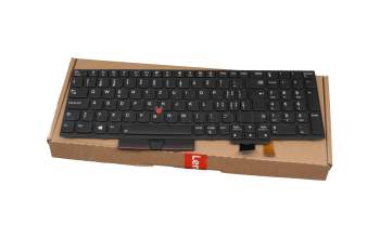 01ER568 original Lenovo keyboard CH (swiss) black/black with backlight and mouse-stick