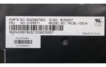 Lenovo 01ER571 NB_KYB Tachi BL KBD,USI,CHY
