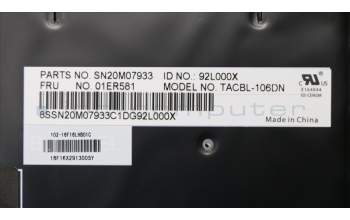 Lenovo 01ER581 NB_KYB Tachi BL KBD,NRD,CHY