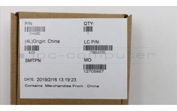 Lenovo 01HW062 CAMERA Camera,HD-IR,Front,2MIC,ZIF,Chy