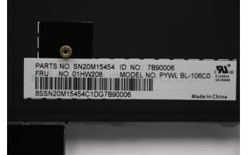 Lenovo 01HW208 NB_KYB Payton2Walter2 BL KBD,CZ,CHY