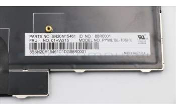 Lenovo 01HW215 NB_KYB Payton2Walter2 BL KBD,HU,CHY
