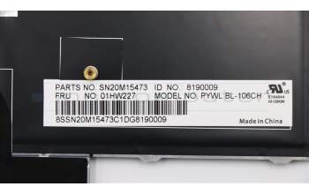 Lenovo 01HW227 NB_KYB Payton2Walter2 BL KBD,CH,CHY