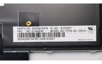 Lenovo 01HW230 NB_KYB Payton2Walter2 BL KBD,USI,CHY