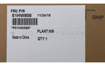 Lenovo 01HW850 D-Abdeckung, schwarz Baugruppe