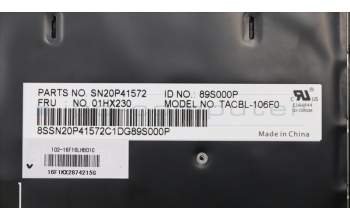 Lenovo 01HX230 NB_KYB TACHI2 CHY BL-KB FR