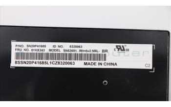 Lenovo 01HX343 Windu2, Lateinischer Schriftsatz, Tastatur ohne Hintergrundbeleuchtung, BR