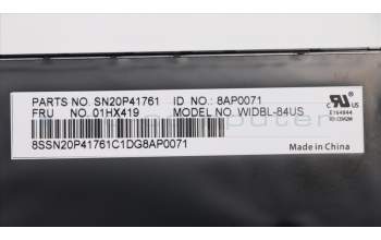 Lenovo 01HX419 NB_KYB Windu2 CHY BL-KB US