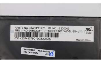 Lenovo 01HX434 Windu2, Cherry, Tastatur mit Hintergrundbeleuchtung, HU