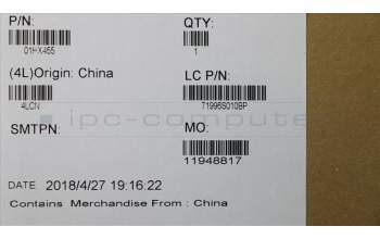 Lenovo 01HX455 NB_KYB Windu2 CHY BL-KB EE