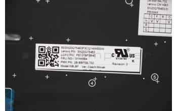 Lenovo 01HX584 NB_KYB FRU COMO SL,ASM,PMX,KB-BL,BK,CZS
