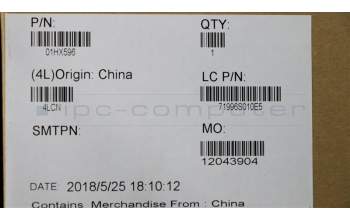 Lenovo 01HX596 Interne Tastatur, Tschechisch/Slowakisch, Nicht beleuchtet