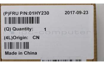 Lenovo CABLE FRU Smart card reader FFC for Lenovo ThinkPad Yoga 370 (20JJ/20JH)