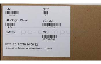 Lenovo 01HY708 MECH_ASM Upper Case ASM,w/FPR,w/CS